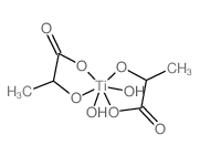 2-hydroxypropanoic acid; titanium; dihydrate Structure