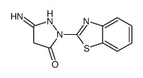 5-amino-2-(1,3-benzothiazol-2-yl)-4H-pyrazol-3-one Structure