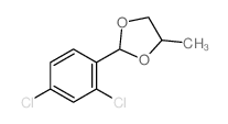 2-(2,4-dichlorophenyl)-4-methyl-1,3-dioxolane结构式