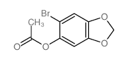(6-bromobenzo[1,3]dioxol-5-yl) acetate Structure