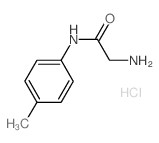 2-Amino-N-(4-methylphenyl)acetamide hydrochloride Structure