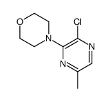 4-(3-chloro-6-methylpyrazin-2-yl)morpholine结构式