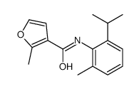 (9ci)-2-甲基-n-[2-甲基-6-(1-甲基乙基)苯基]-3-呋喃羧酰胺结构式