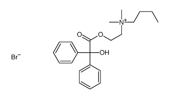 butyl-[2-(2-hydroxy-2,2-diphenylacetyl)oxyethyl]-dimethylazanium,bromide结构式
