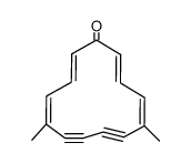5,10-dimethylcyclotrideca-2,4,9,11-tetraene-6,8-diynone Structure