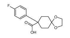 8-(4-fluorophenyl)-1,4-dioxaspiro[4.5]decane-8-carboxylic acid Structure
