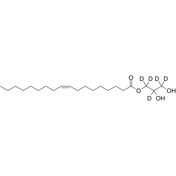 rac 1-Oleoyl Glycerol-d5 Structure