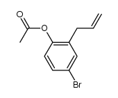 acetic acid-(2-allyl-4-bromo-phenyl ester)结构式