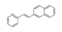 trans-1-(2-Naphthyl)-2-(2'-pyridyl)ethylene结构式