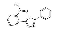 2-(5-phenyl-1,3,4-thiadiazol-2-yl)benzoic acid Structure