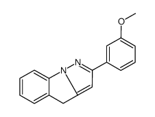 2-(3-methoxyphenyl)-4H-pyrazolo[1,5-a]indole结构式