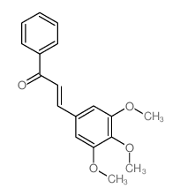 2-Propen-1-one,1-phenyl-3-(3,4,5-trimethoxyphenyl)-结构式
