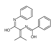 N-(1-anilino-3-methyl-1-oxobut-2-en-2-yl)benzamide结构式