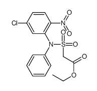 ethyl 2-[(5-chloro-2-nitrophenyl)-phenylsulfamoyl]acetate结构式