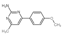 4-(4-甲氧基苯基)-6-甲基-2-氨基嘧啶结构式