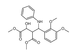 2-[(2,3-Dimethoxy-phenyl)-phenylamino-methyl]-3-hydroxy-succinic acid dimethyl ester Structure