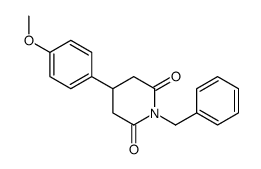 1-benzyl-4-(4-methoxyphenyl)piperidine-2,6-dione Structure