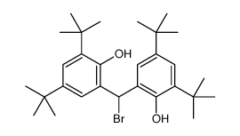 2-[bromo-(3,5-ditert-butyl-2-hydroxyphenyl)methyl]-4,6-ditert-butylphenol结构式