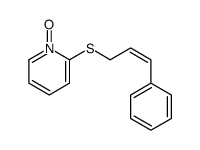 1-oxido-2-(3-phenylprop-2-enylsulfanyl)pyridin-1-ium结构式