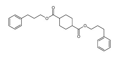 bis(3-phenylpropyl) cyclohexane-1,4-dicarboxylate Structure