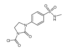 3-(4-methylsulfamoyl-phenyl)-2-oxo-imidazolidine-1-carbonyl chloride Structure