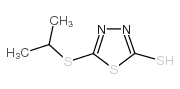 5-isopropylthio-1,3,4-thiadiazole-2-thiol structure