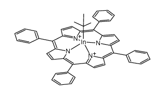 (TPP)In(C(CH3)3) Structure