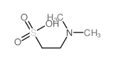 2-dimethylaminoethanesulfonic acid Structure