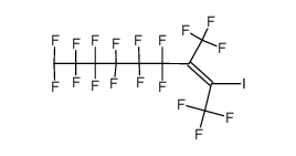 2H,3H,9H-pentadecafluoro-2-iodo-3-trifluoromethyl-non-2-ene Structure