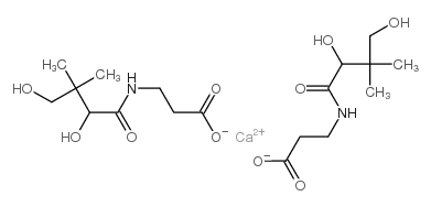 DL-泛酸钙结构式