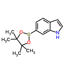 吲哚-6-硼酸频哪醇酯结构式