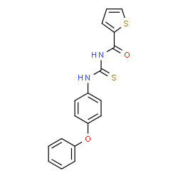 N-{[(4-phenoxyphenyl)amino]carbonothioyl}-2-thiophenecarboxamide结构式