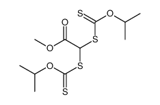 methyl 2,2-bis(propan-2-yloxycarbothioylsulfanyl)acetate结构式
