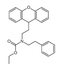 ethyl (2-(9H-xanthen-9-yl)ethyl)(phenethyl)carbamate结构式