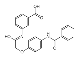 3-[[2-(4-benzamidophenoxy)acetyl]amino]benzoic acid Structure