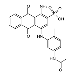 4-(5-Acetylamino-2-methyl-phenylamino)-1-amino-9,10-dioxo-9,10-dihydro-anthracene-2-sulfonic acid Structure