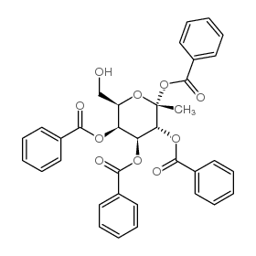 b-D-Glucopyranoside, methyl,tetrabenzoate (9CI) Structure