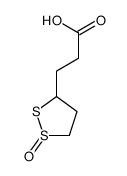 3-(1-oxodithiolan-3-yl)propanoic acid Structure