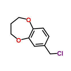 7-氯甲基-3,4-二氢-2H-1,5-苯并二氮杂菲结构式