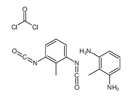carbonyl dichloride,1,3-diisocyanato-2-methylbenzene,2-methylbenzene-1,3-diamine Structure