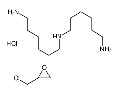 N-(6-氨基己基)-1,6-己二胺与氯甲基环氧乙烷的聚合物盐酸盐结构式