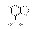 5-溴-2,3-二氢苯并[b]呋喃-7-硼酸结构式