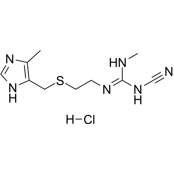 Cimetidine hydrochloride structure
