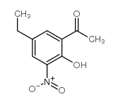 5-乙基-2-羟基-3-硝基苯乙酮结构式