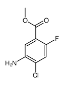 5-Amino-4-chloro-2-fluoro-benzoic acid Methyl ester结构式