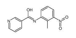 3-Pyridinecarboxamide,N-(2-methyl-3-nitrophenyl)-(9CI) Structure