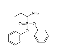 1-diphenoxyphosphoryl-2-methylpropan-1-amine结构式