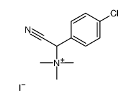 [(4-chlorophenyl)-cyanomethyl]-trimethylazanium,iodide Structure