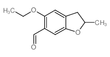 6-Benzofurancarboxaldehyde,5-ethoxy-2,3-dihydro-2-methyl-(9CI) Structure