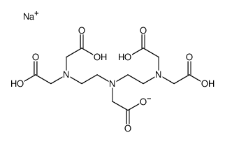 N,N-双[2-[双(羧甲基)氨基]乙基]-甘氨酸钠盐结构式